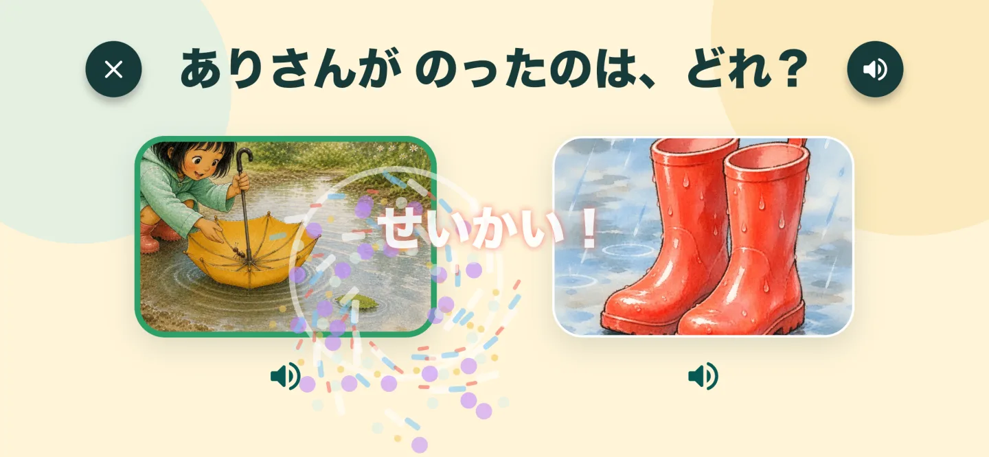 絵を使った理解問題